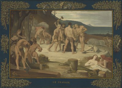 Lavoro, c.1863 da Pierre Puvis de Chavannes